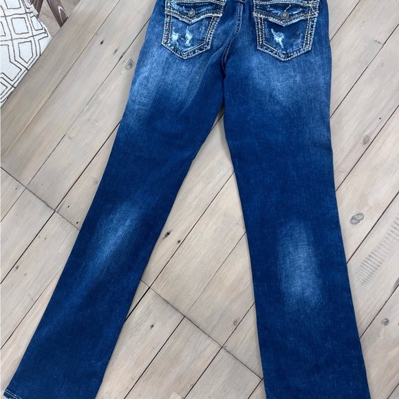 Silver Jeans Dark Blue Suki Mid Slim Boot Leg Women's Jeans - Picture 2 of 4